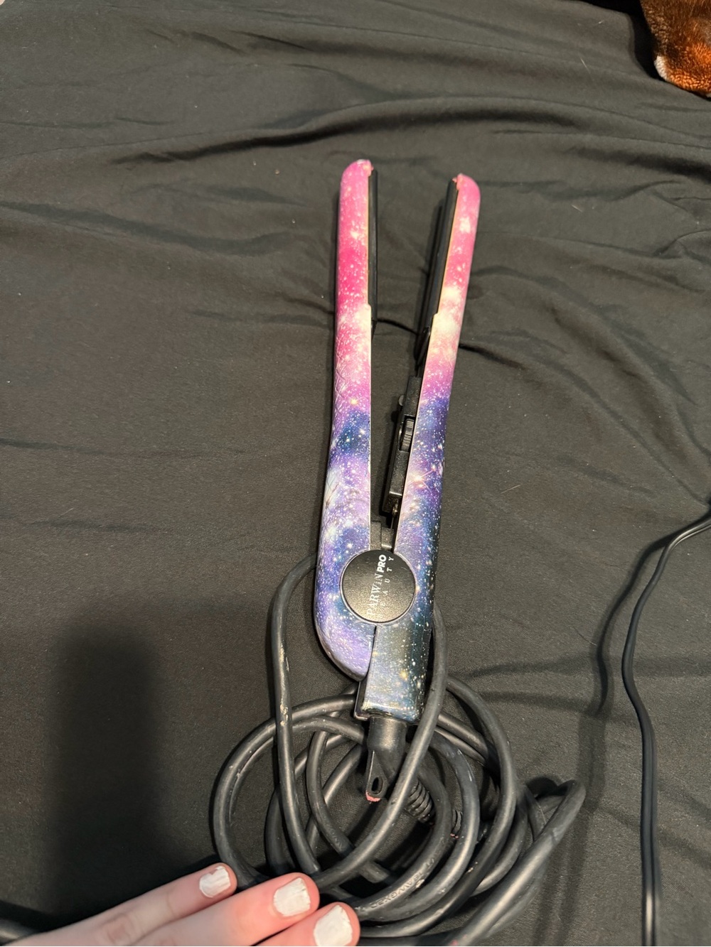 Pink & Purple Galaxy Hair Straightener Flat Iron